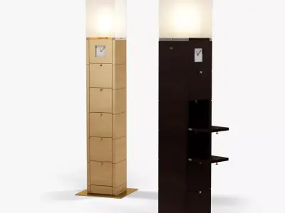 Giorgetti Meo longcase cabinet 3D model