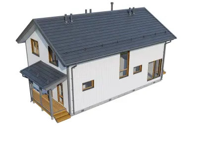 Alpine House Forest 3D model