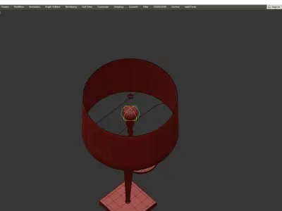 Chelsea House Deans Court Table Lamp Low-poly 3D model
