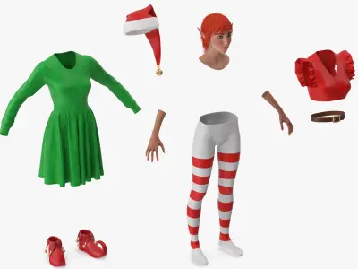  Christmas Elf Female 