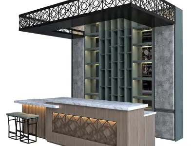 Restaurant Bar 14 3D model