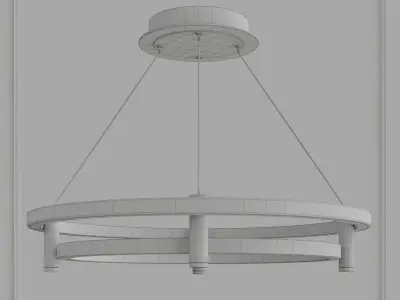 Ring chandeliers and lamps GISELLA 3D model