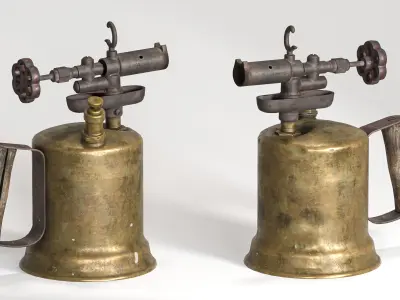 Blow torch Low-poly 3D model