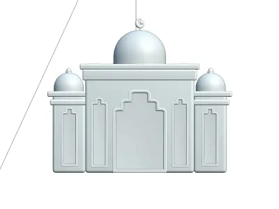 mosque Low-poly 3D model