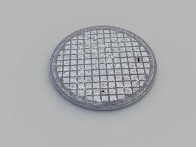 Sewer Grate 08 3D model