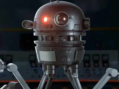 Sci-Fi Robot Drone 3D model