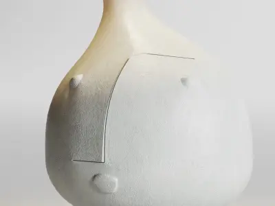 DaLo Grande lampe Idole Ceramic lamp by GALERIE RIVIERA 3D model