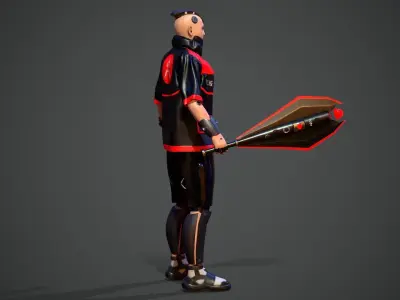 Tokyo Machine Boss Low-poly 3D model