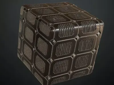 Metal Grill PBR Seamless Texture