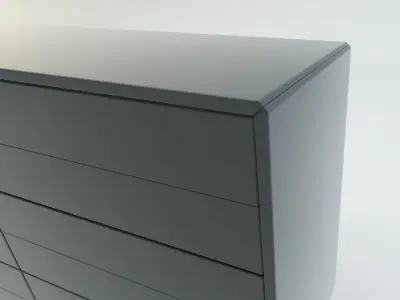 Fermo Double Dresser Free low-poly 3D model