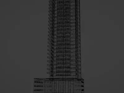 MODELO 3D DE PREDIO Low-poly 3D model