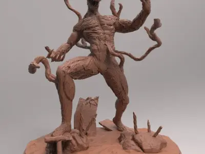 Carnage 3d print spider - man statue 3D print model