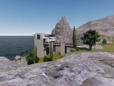 Casa Scene- Beach villa-modern house 3D model