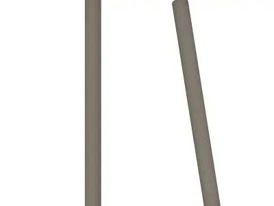 CANNA NUDA METALLO 3D model