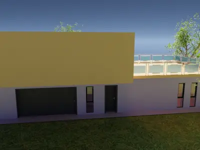 3D Model - Criss Cross House -Exterior only 3D model