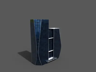 HUD Tower Low-poly 3D model