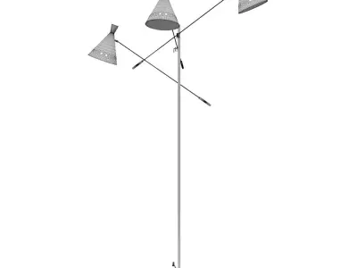 FLOOR LAMP THREE CONES 3D model