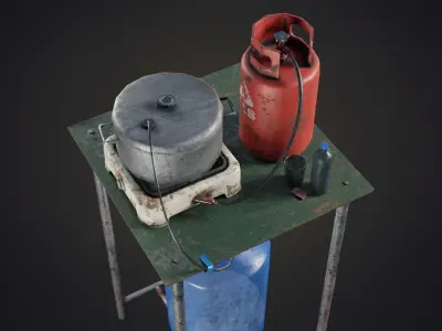 Handmade Distiller Low-poly 3D model