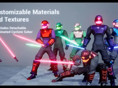 Cyclone - Android Pack 3 Low-poly 3D model