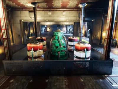 SF Base for Unreal Low-poly 3D model