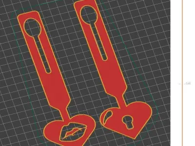 Valentines Day door tags gift for your loved one by AM-MEDIA 3D print model