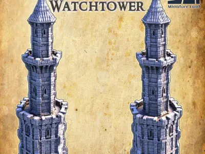 Imperial Watchtower - Tabletop Terrain - 28 MM 3D print model