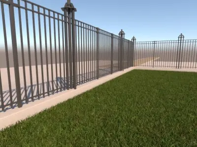 Security Fence 3D model