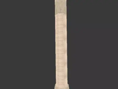 Gerudo Palace Pillar Free low-poly 3D model