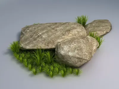 Brushwood - Gravel 04 3D model