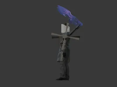 tv man titan 3D model