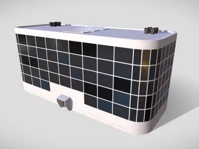 Futuristic City Building 2 Low-poly 3D model