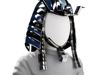 Pharaoh Eagle Hat 04 - SciFi Character Design Low-poly 3D model Low-poly 3D model