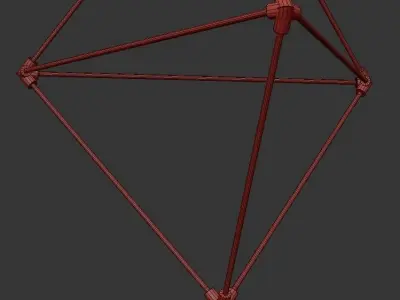 Candora geometric pendant light 3D model