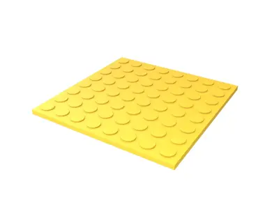 Blind Indicator Tactile Paving Tiles v1 002 Low-poly 3D model