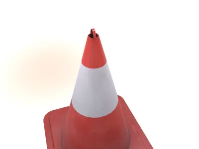 Traffic Cone - Road Pontoon Low-poly 3D model