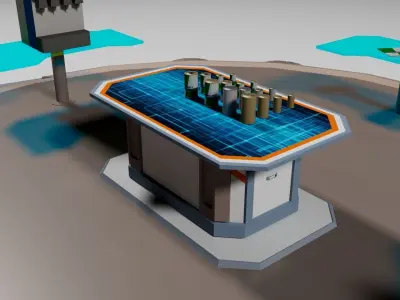 Sci-fi Surface 3D model