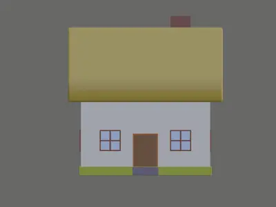 Simple House 3D model