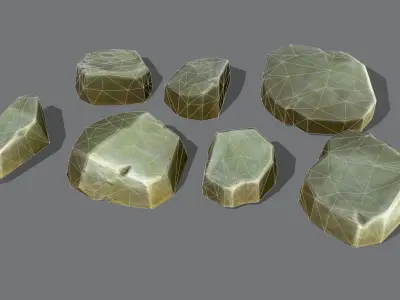 Rock Stone Low-poly 3D model