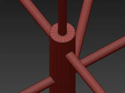Crystal Chandelier 3D model 6