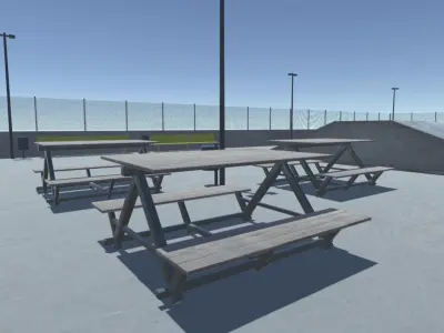 Park Props Low-poly 3D model