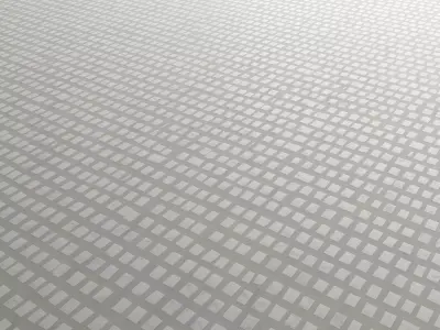 Floor Mosaic Square White on Gray 03 Texture