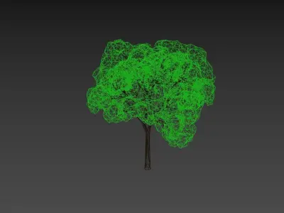 Low Poly Tree Stylish Low-poly 3D model