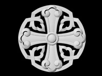 rosette dekor 3D model 13