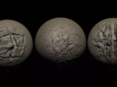  Beksinski  Haunting Texture for ZBrush Volume 7 Texture