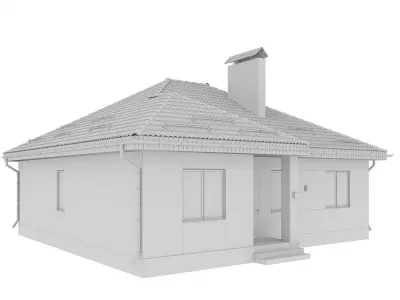 Cottage 5 house plans for house 3D model