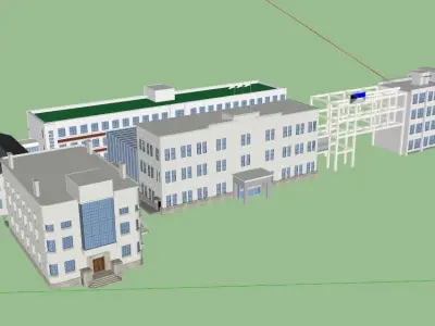 Main entrance of the Asia Culture Center Free 3D model