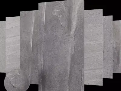 Stone Set Santorini Grey 60x120 Set 2 Texture