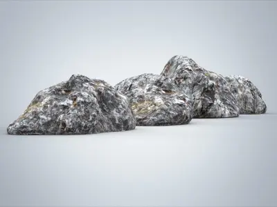 Set of rocks  3D model