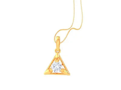 Women Solitaire Super Light Weight Pendant 3D print model