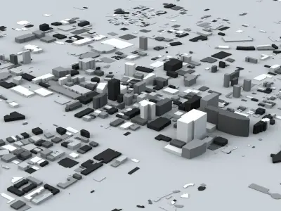 Milwaukee Streets and Buildings 3D model